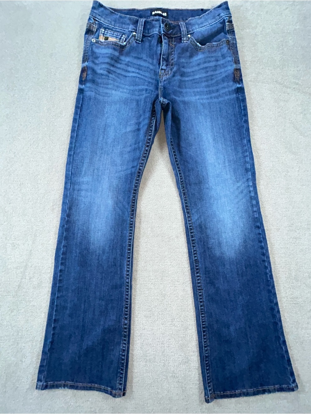 Rank 45 Mens Bootcut Western Jeans Blue Size 30x32‎ (Measured 32x31.5)